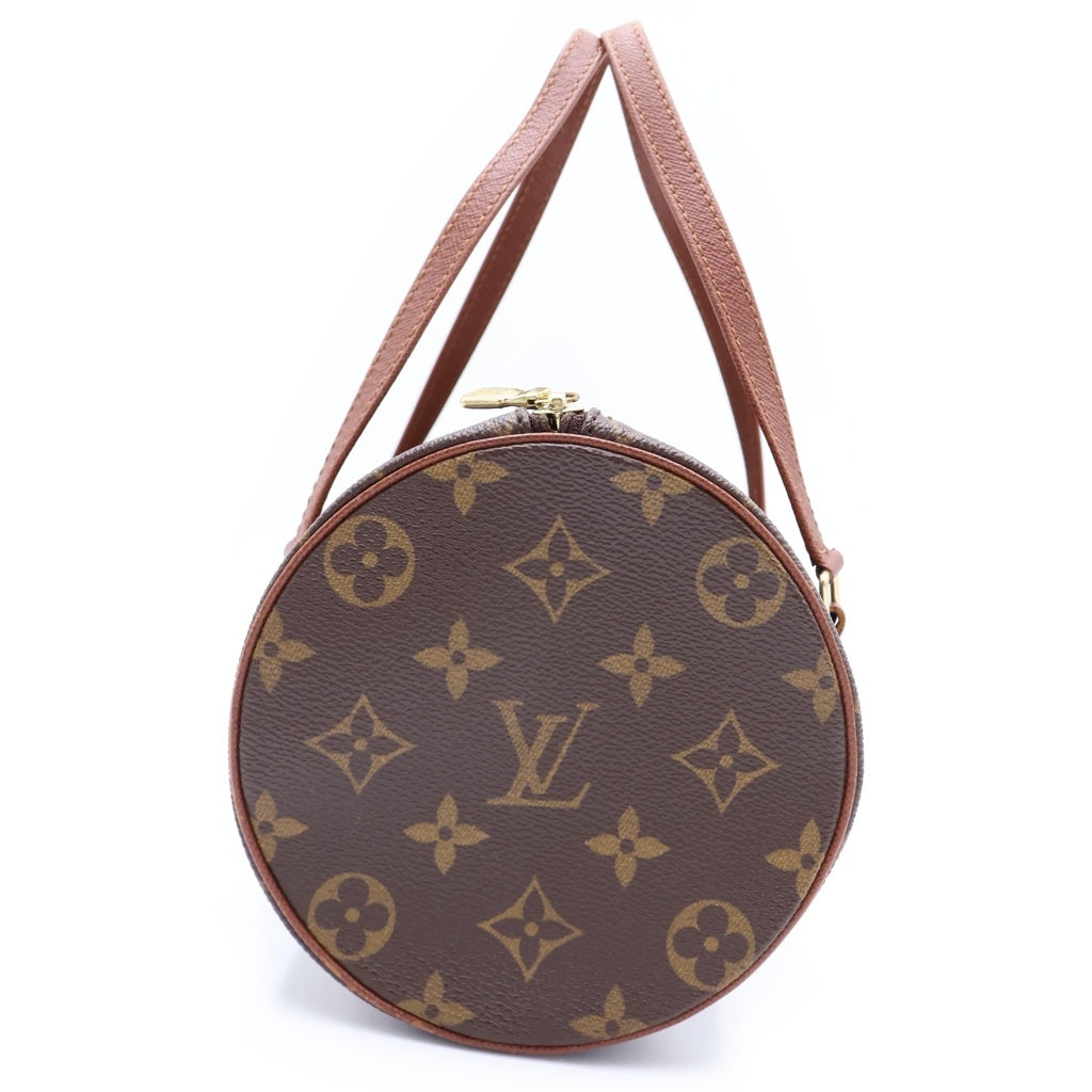 LOUIS VUITTON(ルイヴィトン) パピヨン26 ハンドバッグ ボストンバッグ ブラウン レザー×PVC M51366 ゴールド金具 レディース
