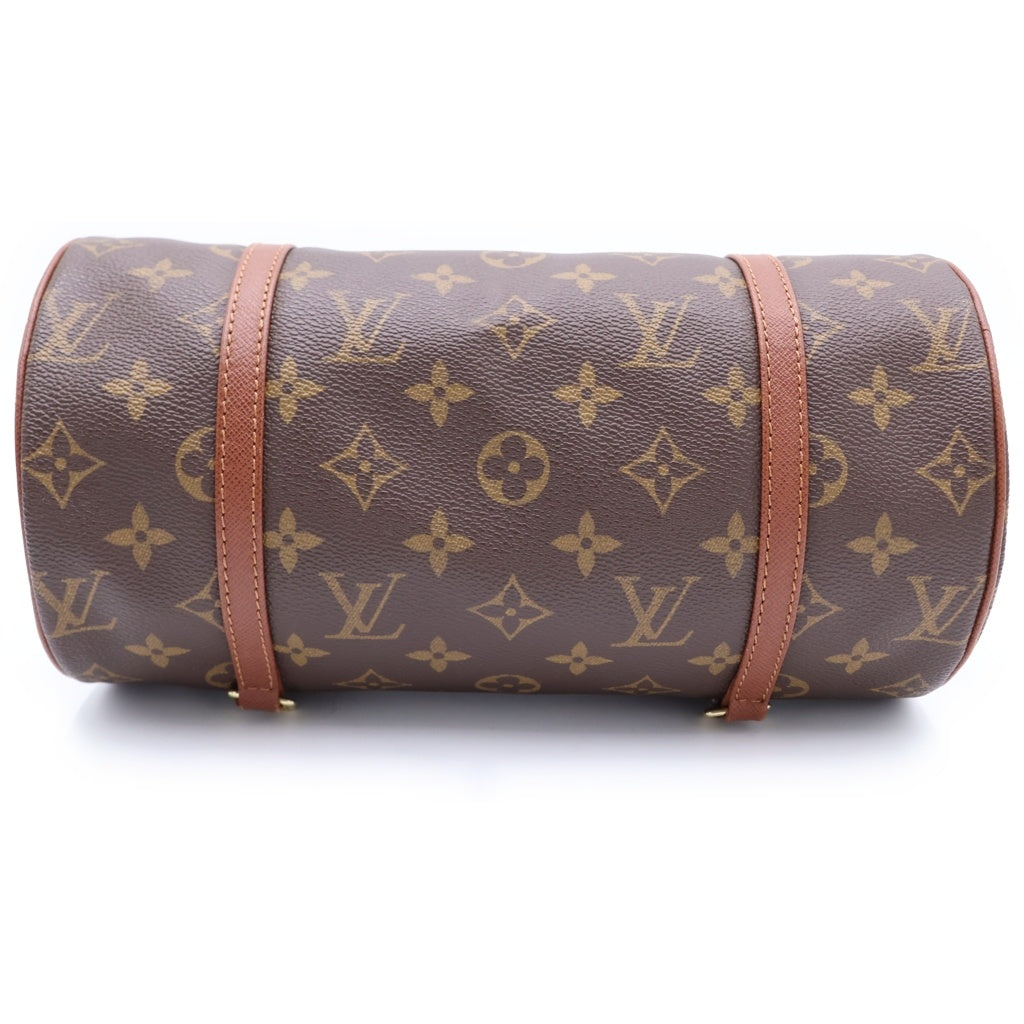LOUIS VUITTON(ルイヴィトン) パピヨン26 ハンドバッグ ボストンバッグ ブラウン レザー×PVC M51366 ゴールド金具 レディース