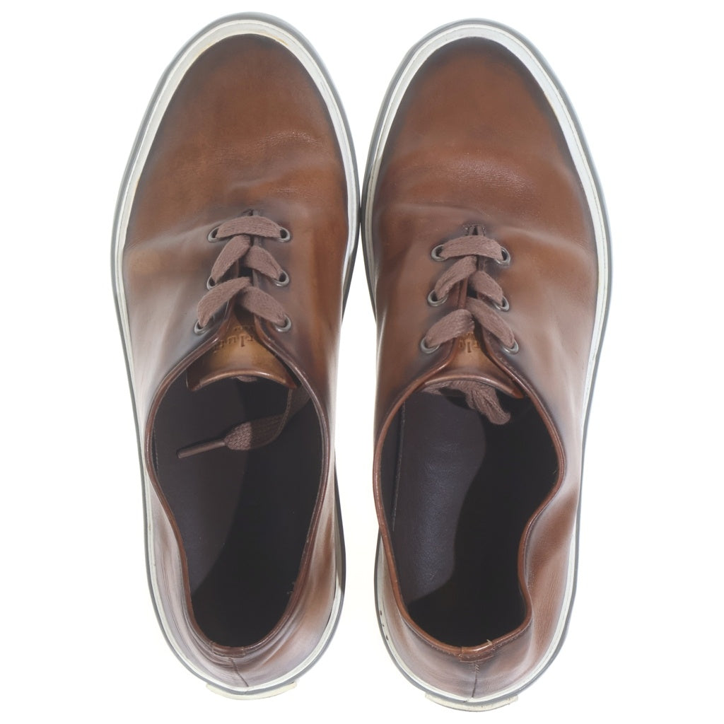 Berluti(ベルルッティ) レザースニーカーシューズ ロゴ ブラウン #27.5