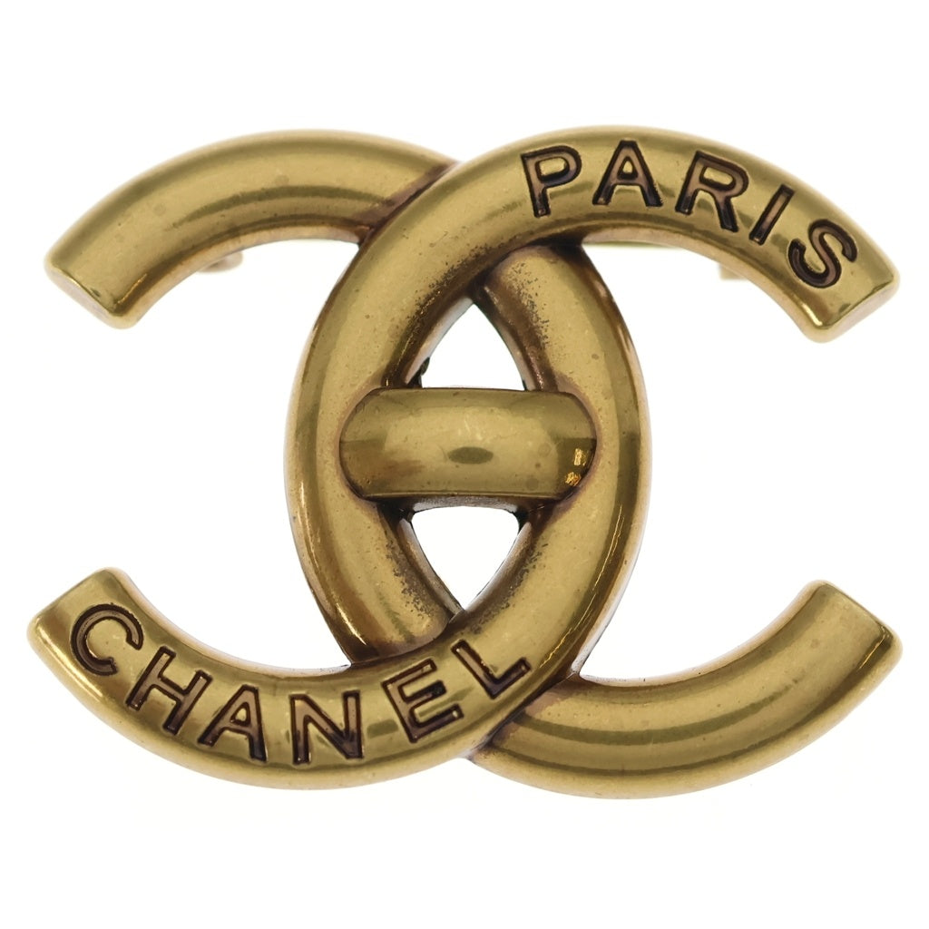 CHANEL(シャネル) ココマーク ターンロックモチーフ ブローチ ゴールド GP B21K レディース