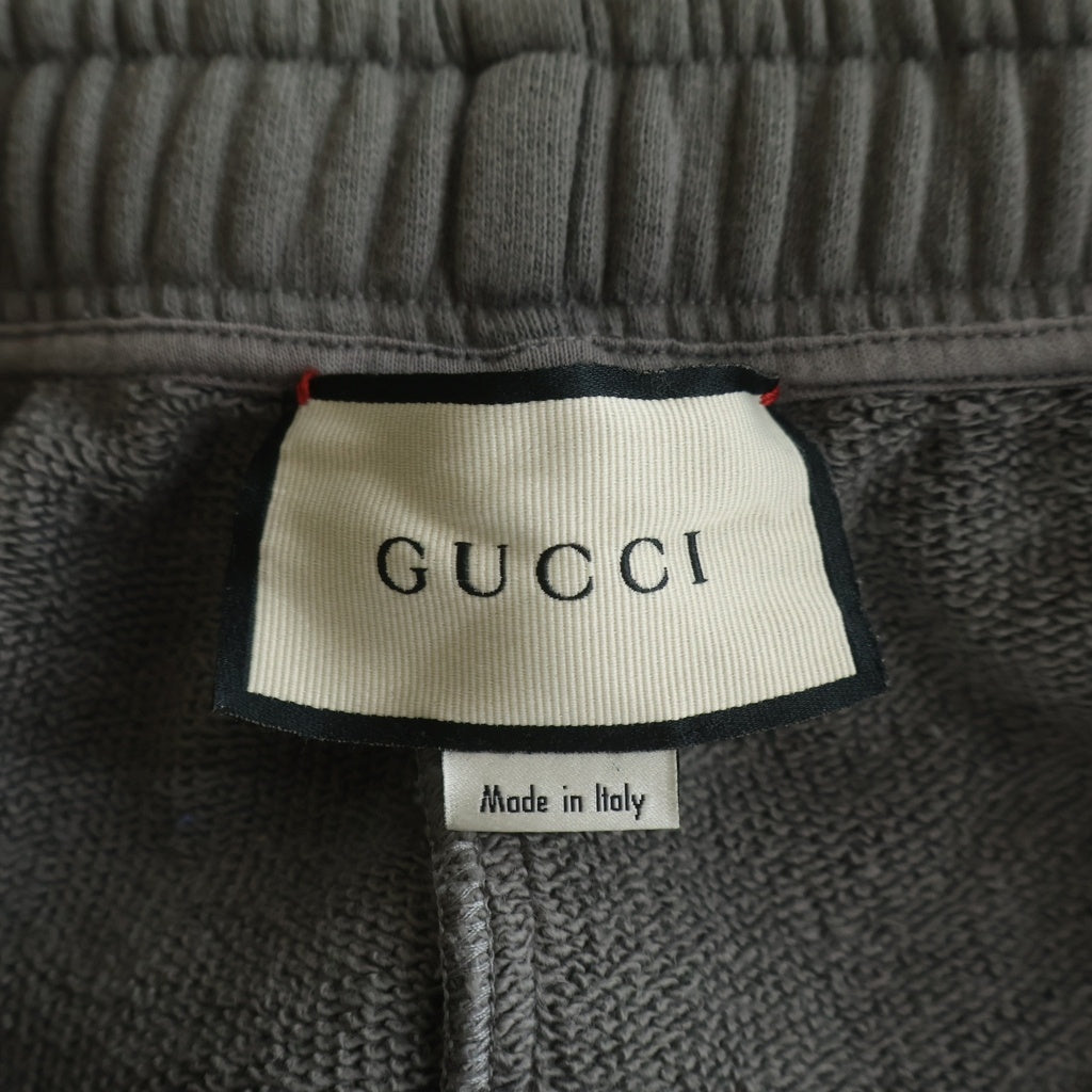 GUCCI(グッチ) サイドライン スウェットパンツ グレージュ #S 630715