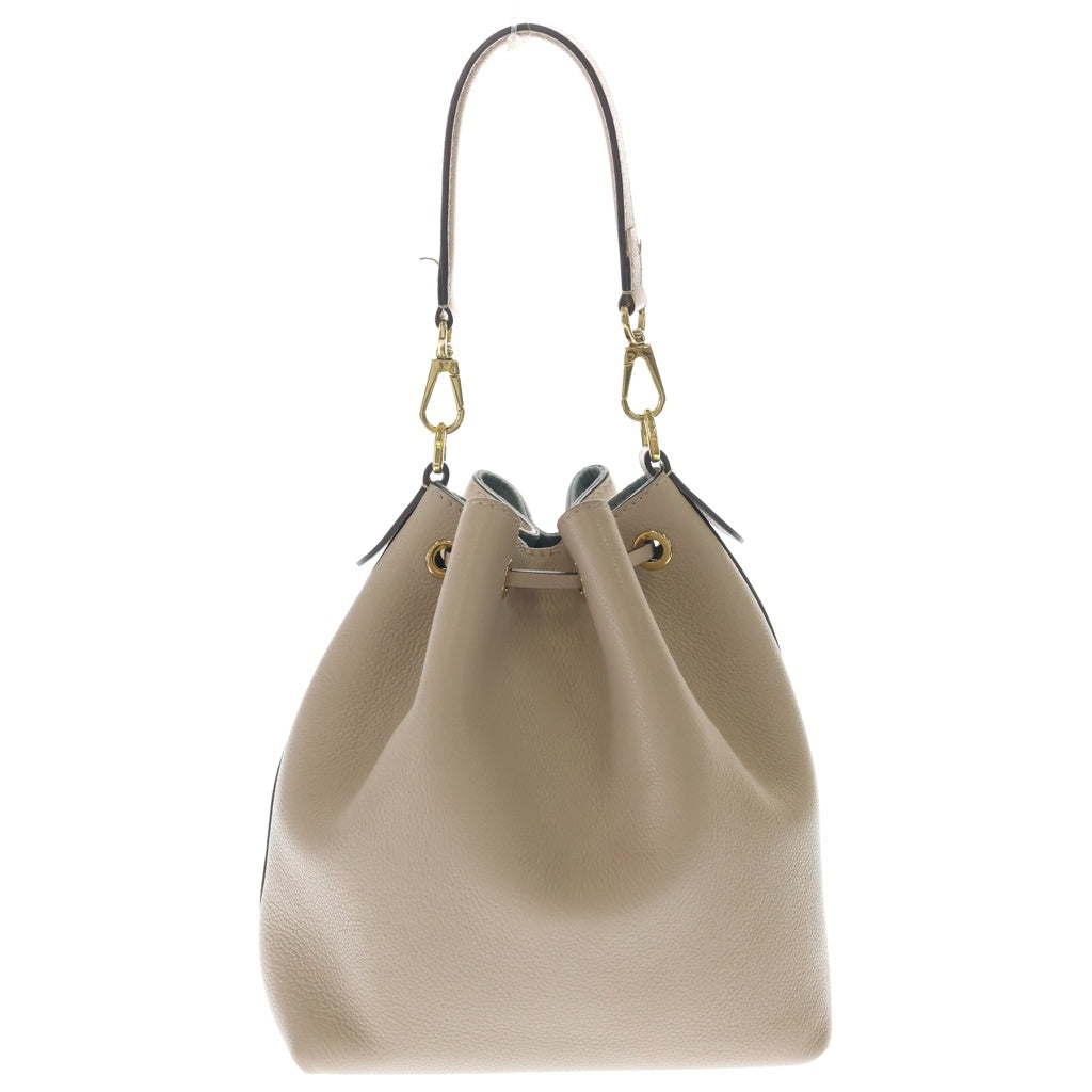 LOUIS VUITTON(ルイヴィトン) ロックミー バケットNV ハンドバッグ ショルダーバッグ ベージュ レザー ゴールド金具 レディース