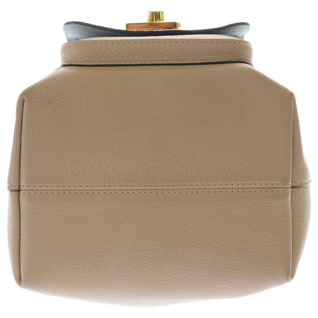 LOUIS VUITTON(ルイヴィトン) ロックミー バケットNV ハンドバッグ ショルダーバッグ ベージュ レザー ゴールド金具 レディース