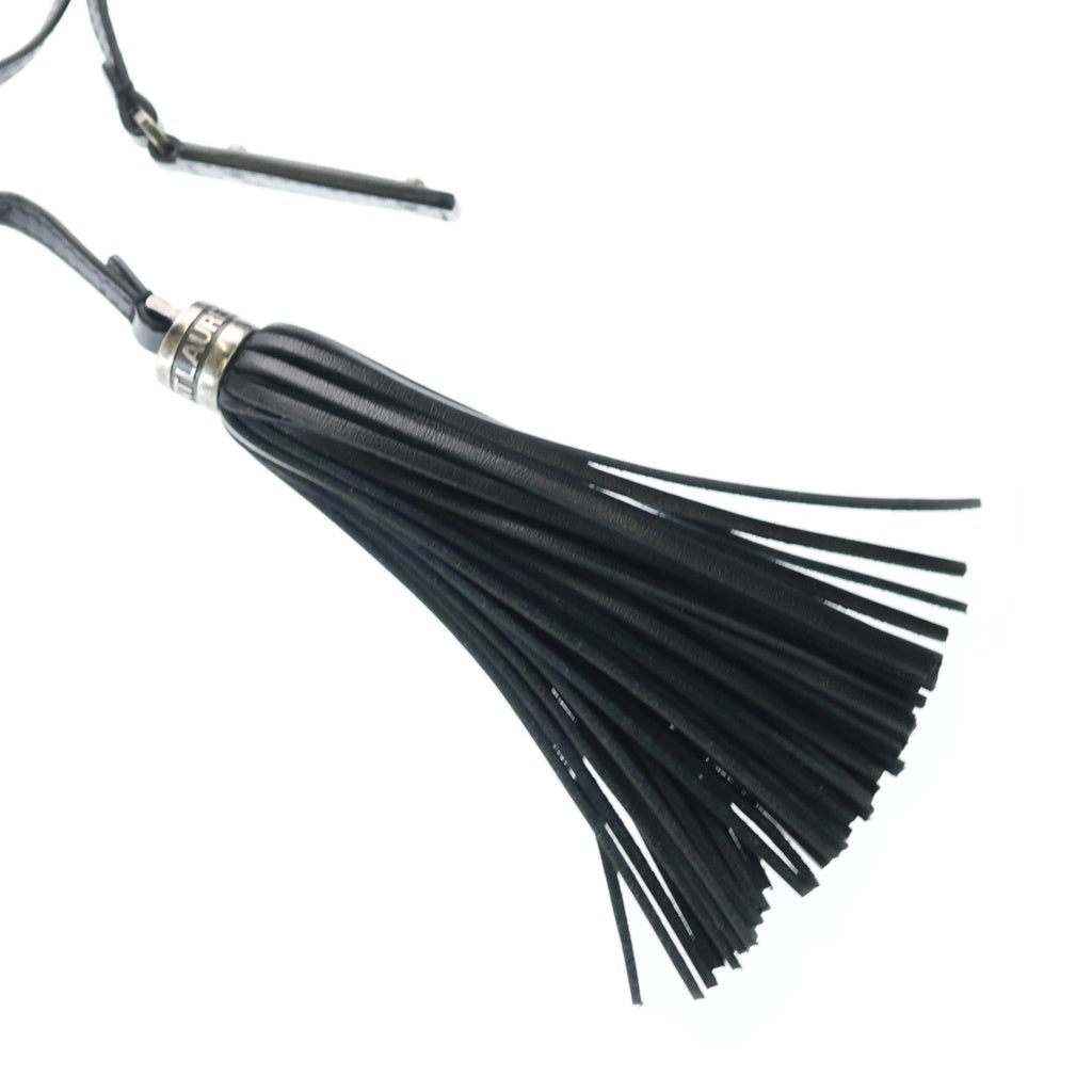 SAINT LAURENT PARIS(サンローランパリ) ルー ショルダーバッグ ブラック レザー 574494 シルバー金具 レディース