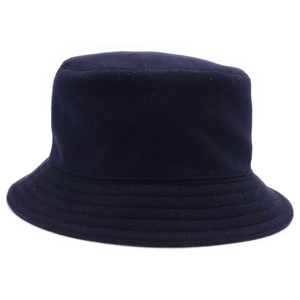 HERMES(エルメス) フレッド Hストライプ バケットハット ネイビー #57