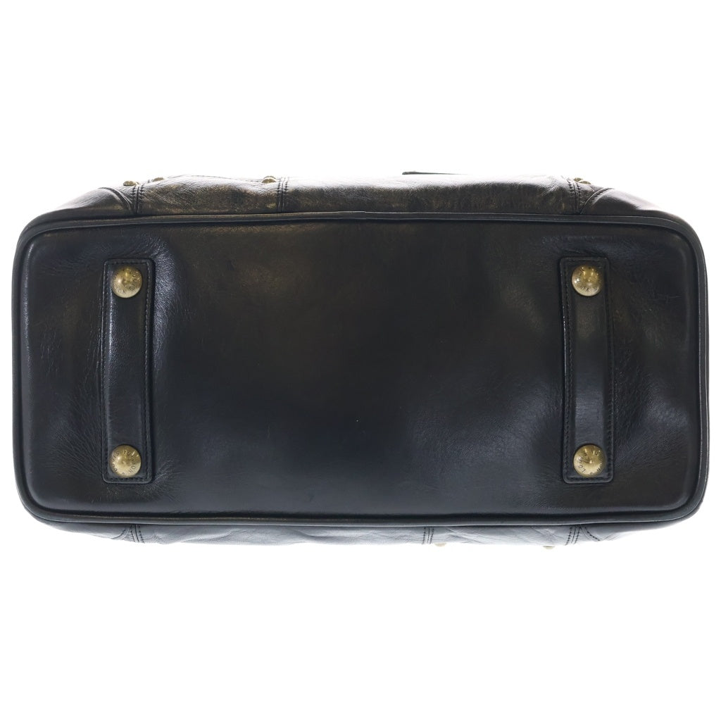 LOUIS VUITTON(ルイヴィトン) クルーズライン リヴェットバッグ ハンドバッグ ブラック レザー M95346 ゴールド金具 レディース