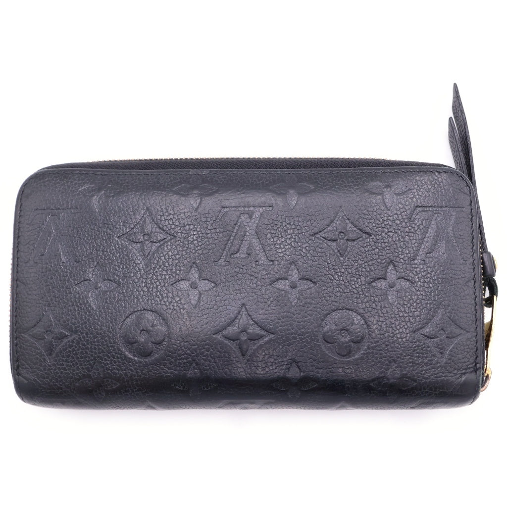 LOUIS VUITTON(ルイヴィトン) モノグラムアンプラント ジッピーウォレット ロングウォレット 財布 レザー ゴールド金具 ブラック M61864 レディース