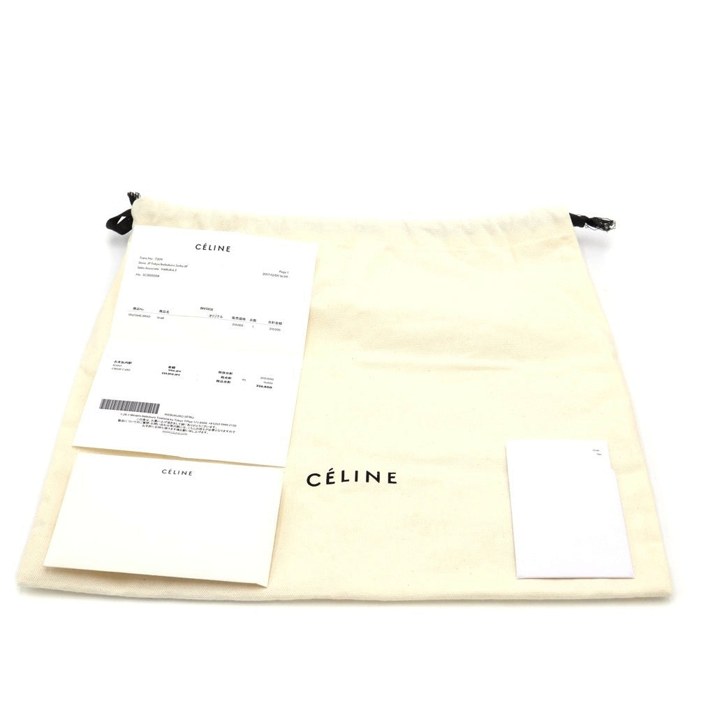CELINE(セリーヌ) ソフトキューブ スモール 2WAYハンドバッグ ブラック×レッド レザー レディース
