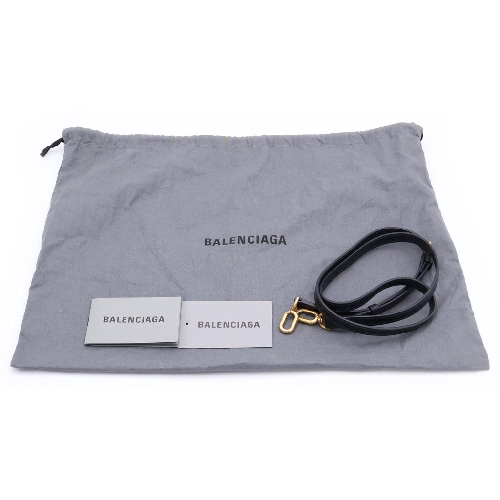 BALENCIAGA(バレンシアガ) アワーグラス 2WAYバッグ ハンドバッグ ショルダーバッグ スモール レザー ゴールド金具 ブラック 593546 レディース