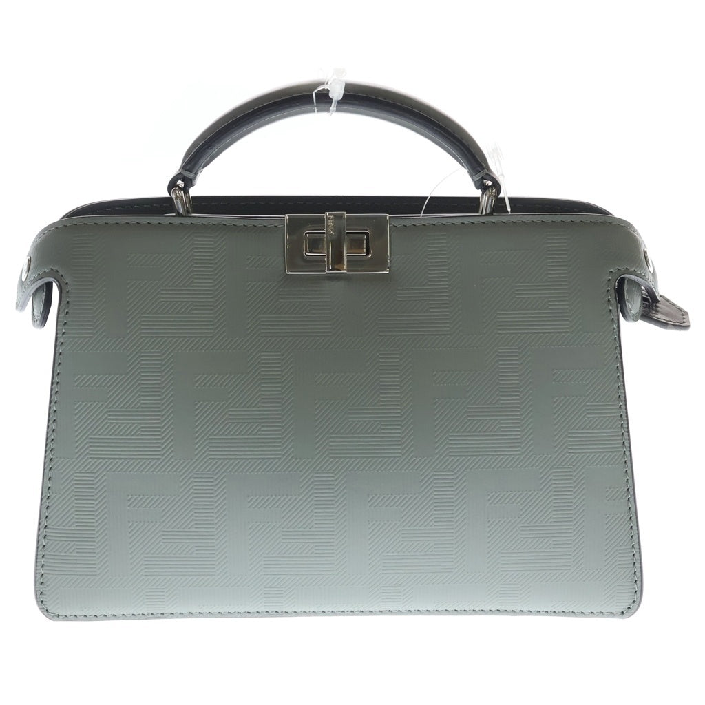 FENDI(フェンディ) ピーカブー ISeeU エックスクロス グレー レザー 7VA582 レディース