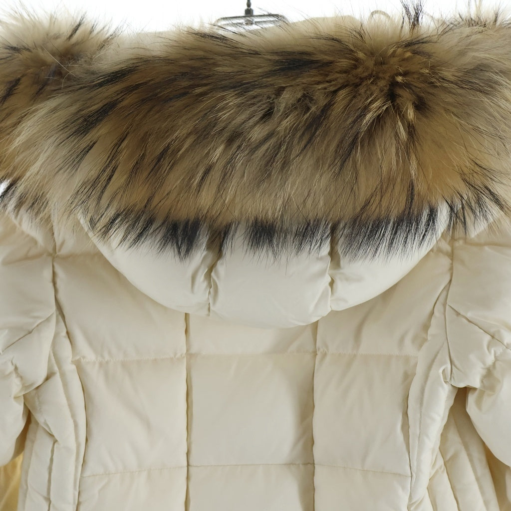 TATRAS(タトラス) GANO DOWN JACKET ガノ ダウンジャケット コート ファー フード ナイロン ライトベージュ LTAT23A4867-D レディース
