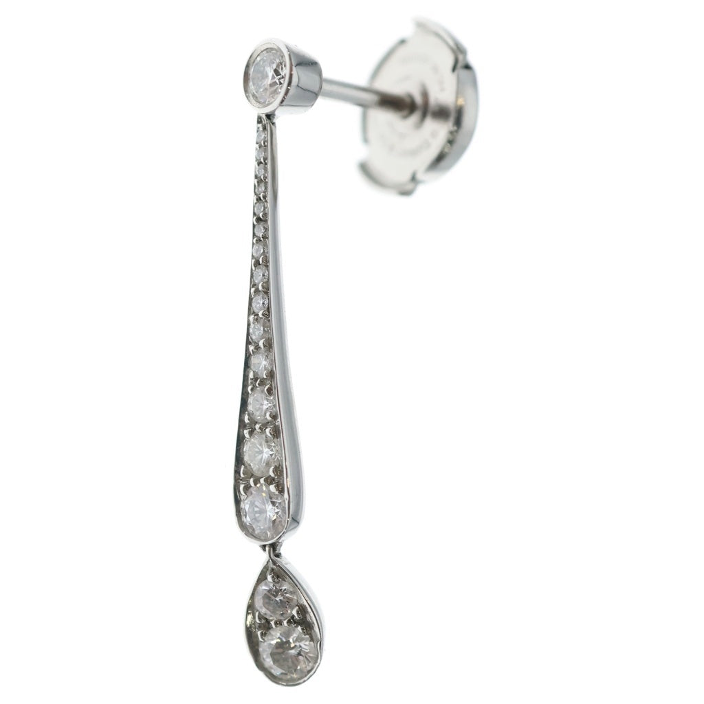 TIFFANY & Co.(ティファニー) ジャズドロップ ダイヤ ピアス Pt950 プラチナ レディース