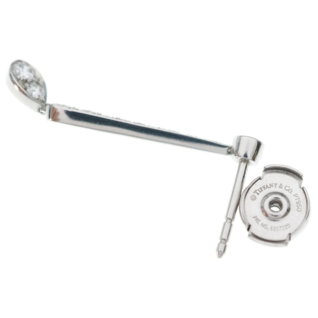 TIFFANY & Co.(ティファニー) ジャズドロップ ダイヤ ピアス Pt950 プラチナ レディース