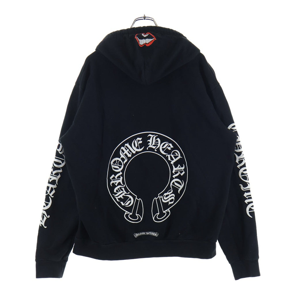 CHROME HEARTS(クロムハーツ) ×MATTY BOY Chomper Horseshoe Hoodie マッティボーイ チョンパー ホースシュープルオーバーパーカー ブラック