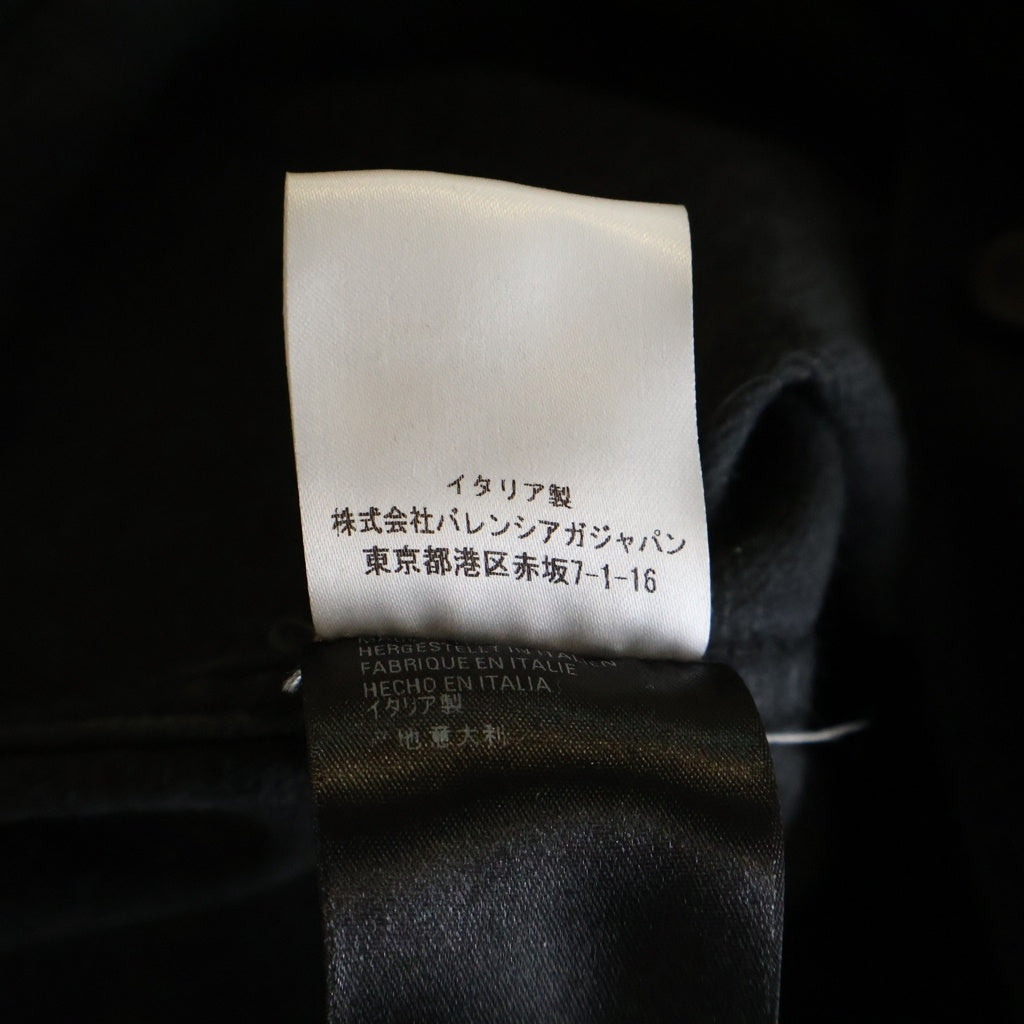 BALENCIAGA(バレンシアガ) バックロゴ デニムジャケット ブラック #40 557388 レディース