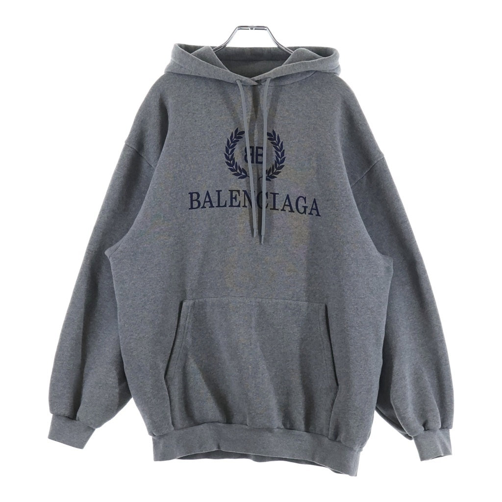 BALENCIAGA(バレンシアガ) ロゴプリントパーカー フーディー グレー #M 541690 レディース