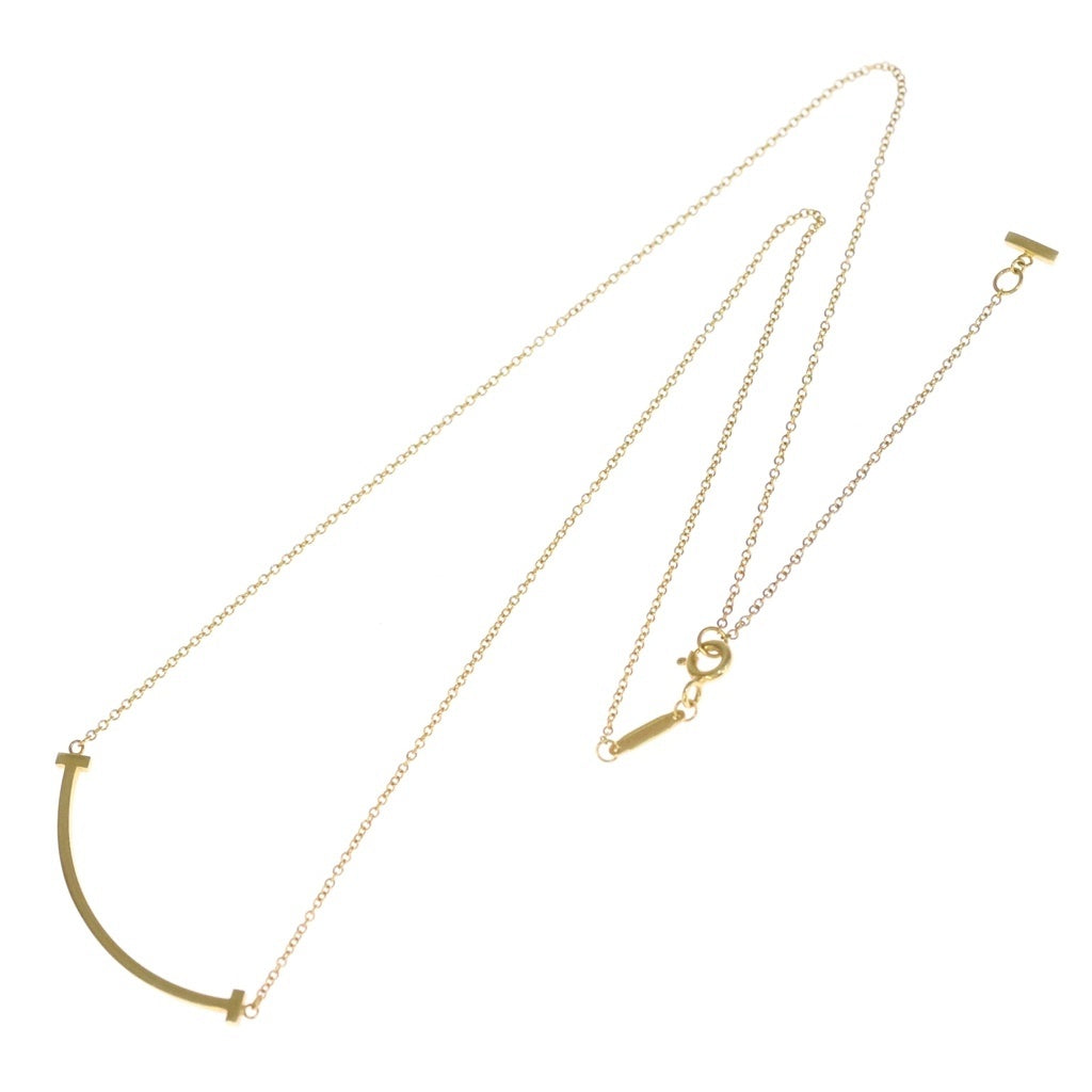 TIFFANY & Co.(ティファニー) Tスマイル スモール ネックレス K18YG イエローゴールド レディース