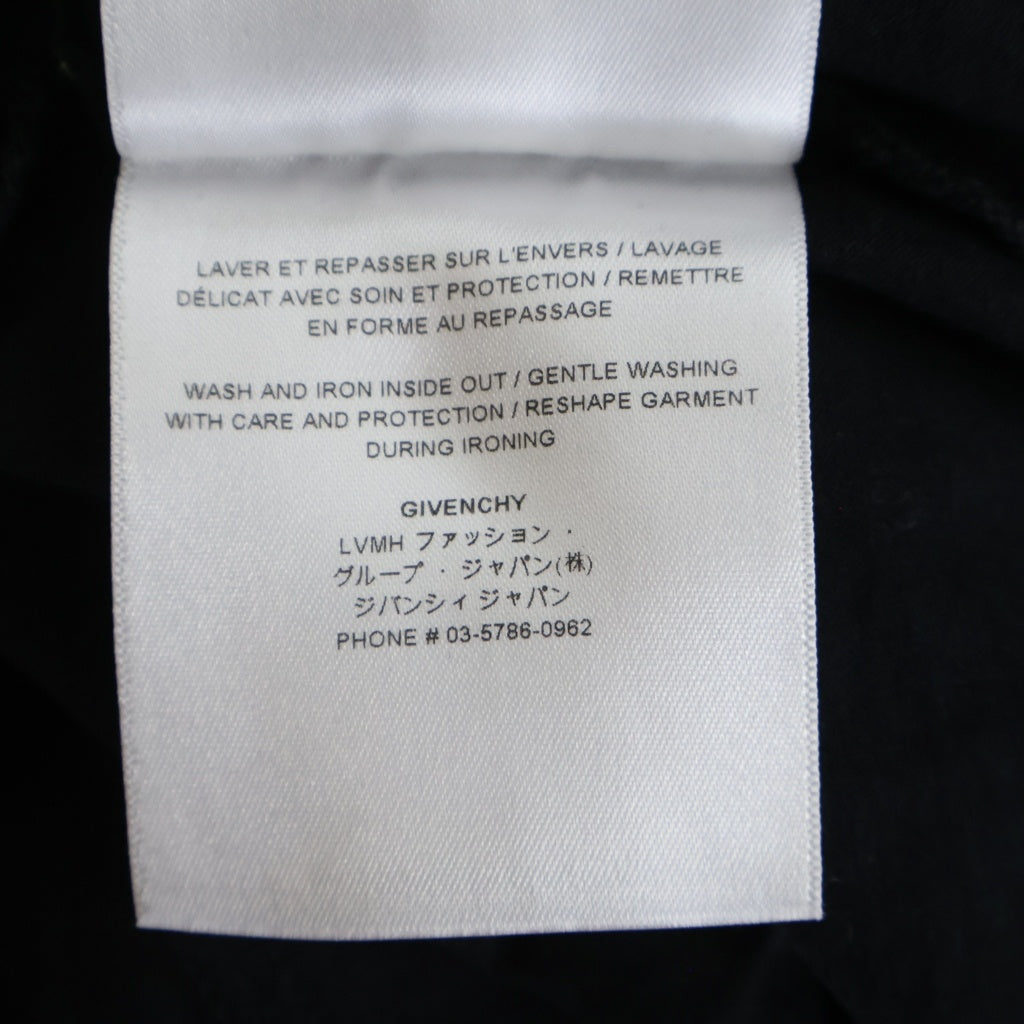 GIVENCHY(ジバンシィ) フロントロゴプリント 半袖Tシャツ カットソー ブラック BM716G3YAC