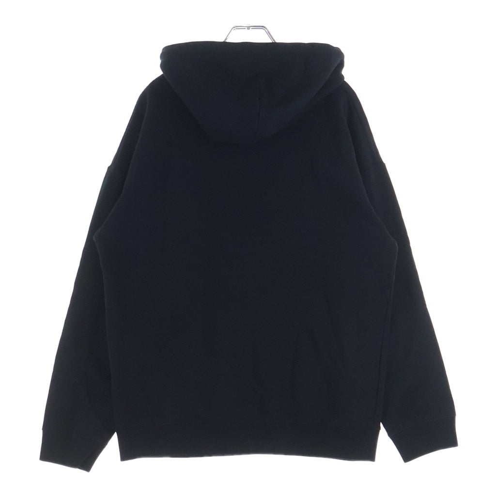 LOEWE(ロエベ) ANAGRAM LEATHER PATCH HOODIE アナグラム レザーパッチ フーディー パーカー ロゴ ブラック H526Y25X15