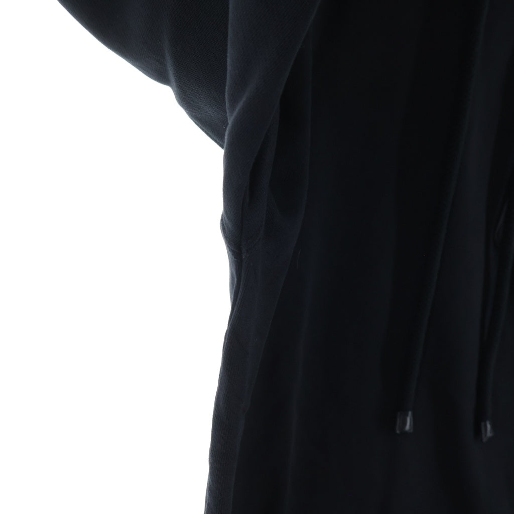 LOEWE(ロエベ) ANAGRAM LEATHER PATCH HOODIE アナグラム レザーパッチ フーディー パーカー ロゴ ブラック H526Y25X15