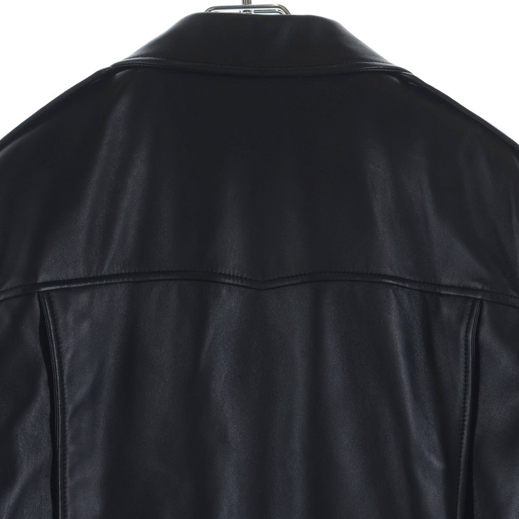 SAINT LAURENT PARIS(サンローランパリ) クラシックモーターサイクルライダースレザージャケット ラムレザー ダブル イタリア製 ブラック 484284