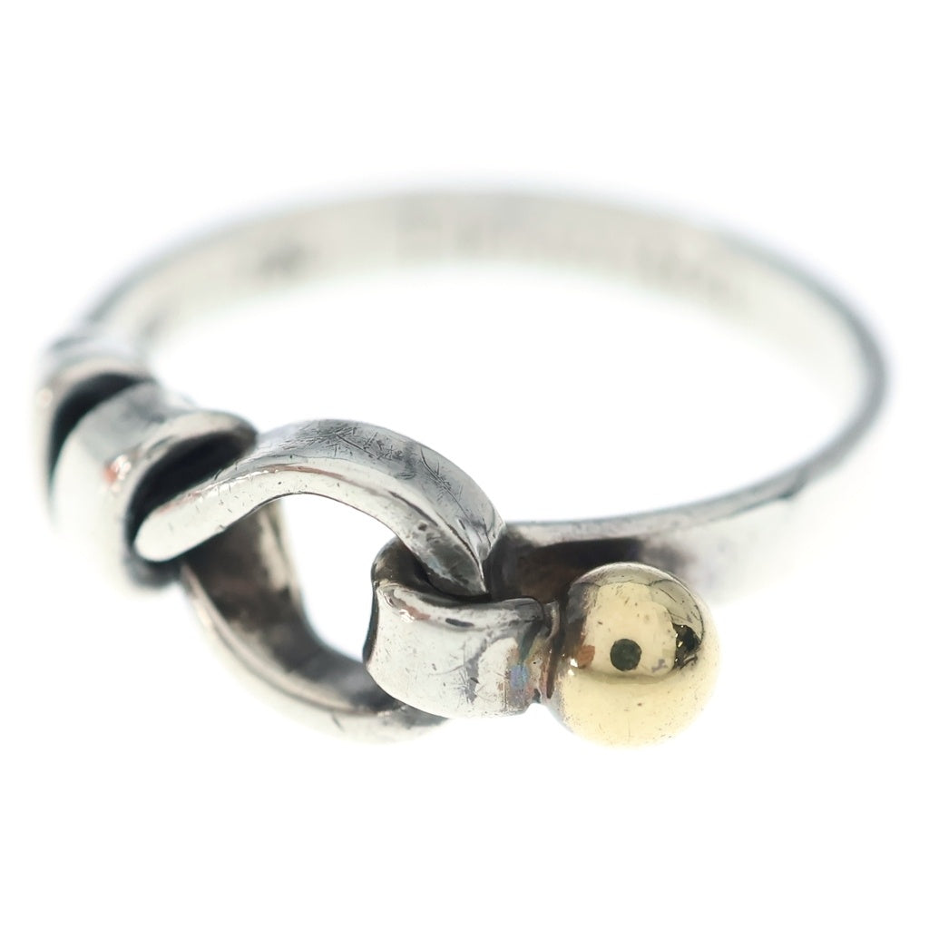 TIFFANY & Co.(ティファニー) ラブノット リング シルバー×イエローゴールド Au750YG/Ag925 #12 レディース