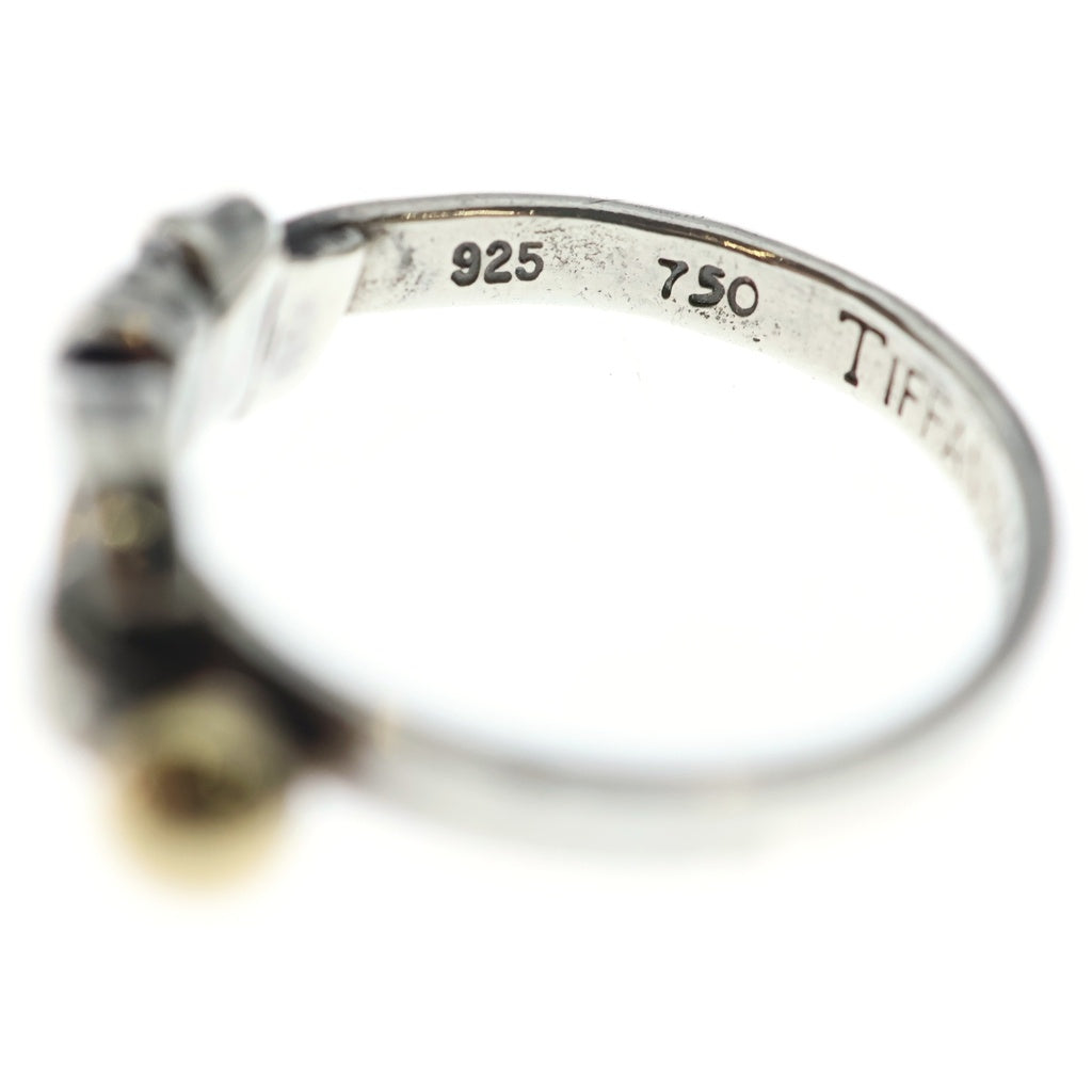 TIFFANY & Co.(ティファニー) ラブノット リング シルバー×イエローゴールド Au750YG/Ag925 #12 レディース