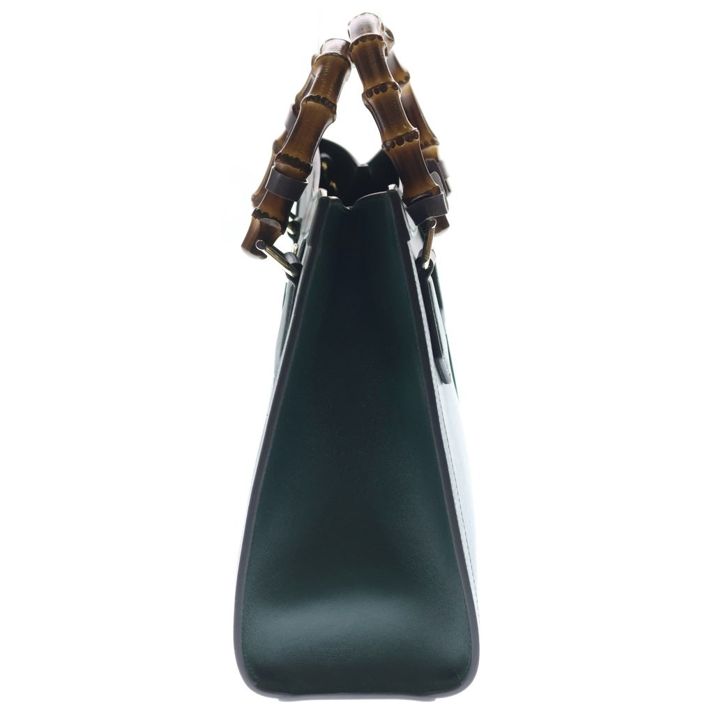 GUCCI(グッチ) ダイアナ 2wayバック ミディアム バンブー レザー グリーン 853226 レディース