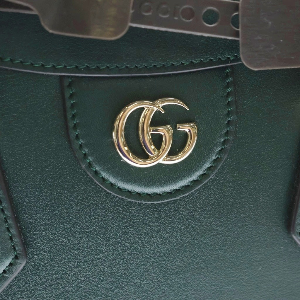 GUCCI(グッチ) ダイアナ 2wayバック ミディアム バンブー レザー グリーン 853226 レディース