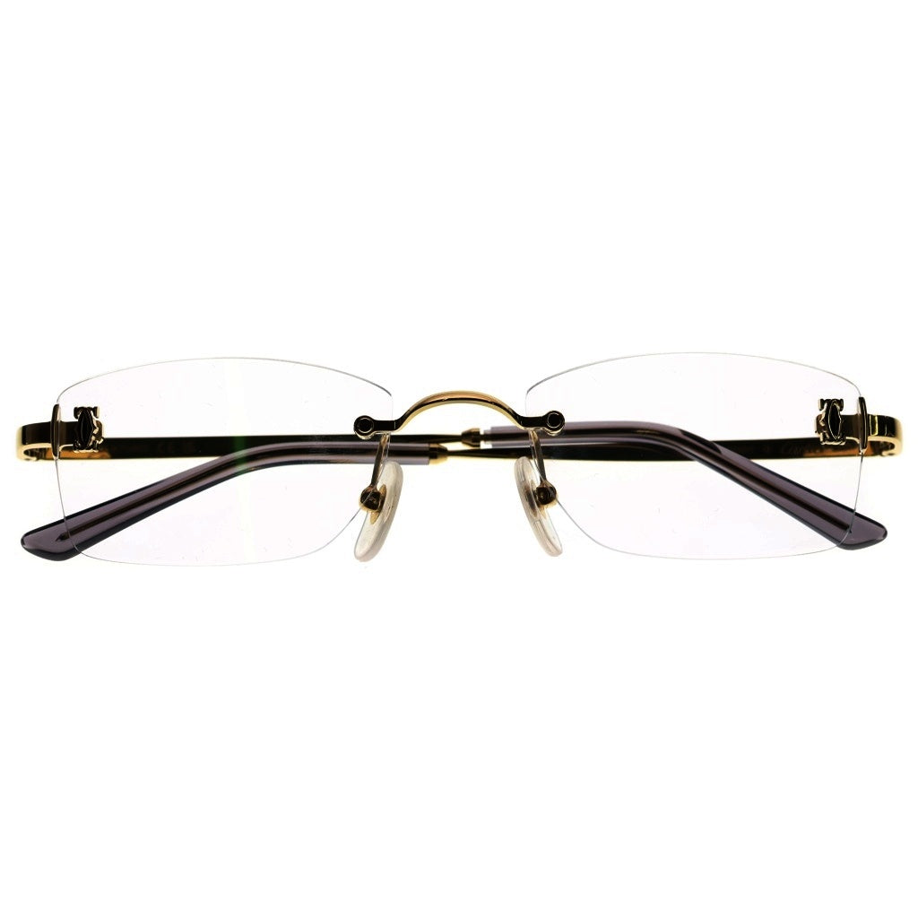 Cartier(カルティエ) リムレス サングラス ゴールド金具 ゴールド/グレー CT0591S001
