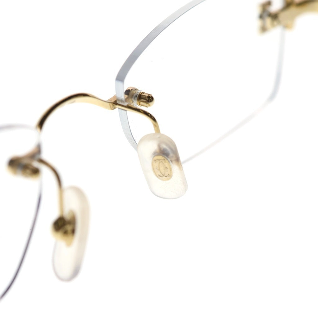 Cartier(カルティエ) リムレス サングラス ゴールド金具 ゴールド/グレー CT0591S001