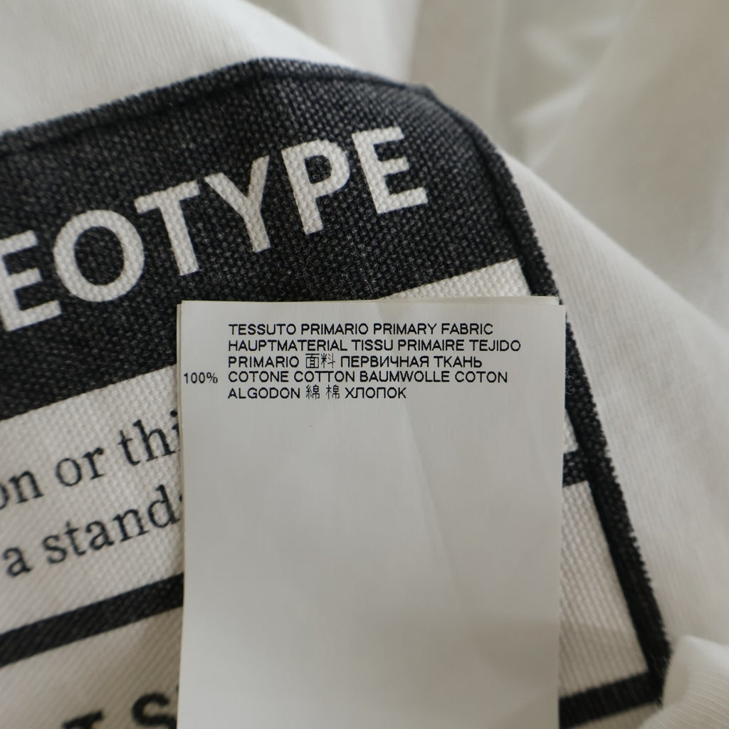 MM6 Maison Margiela(エムエムシックスメゾンマルジェラ) 19SS STEREO TYPE TEE ステレオタイプ 半袖Tシャツ カットソー コットン ホワイト S50GC0538 S22533