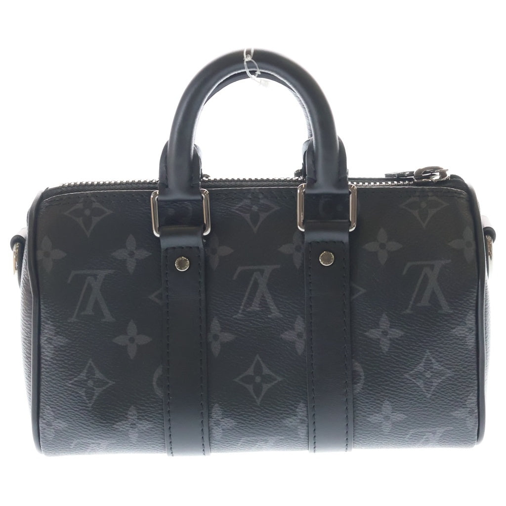 LOUIS VUITTON(ルイヴィトン) モノグラム エクリプス キーポルバンドリエールXS PVC レザー 2WAY ハンドバッグ ショルダーバッグ ICタイプ ブラック M45947 レディース