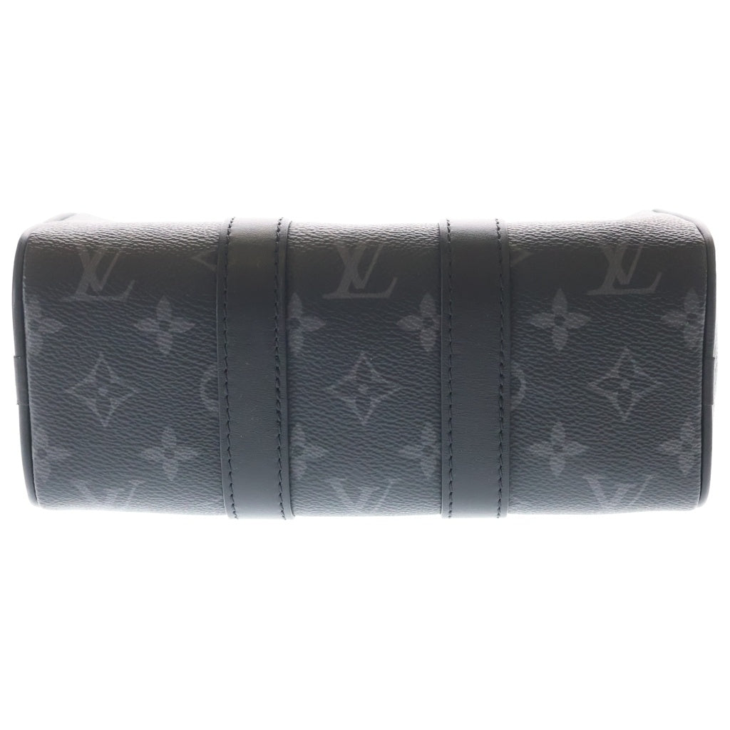 LOUIS VUITTON(ルイヴィトン) モノグラム エクリプス キーポルバンドリエールXS PVC レザー 2WAY ハンドバッグ ショルダーバッグ ICタイプ ブラック M45947 レディース