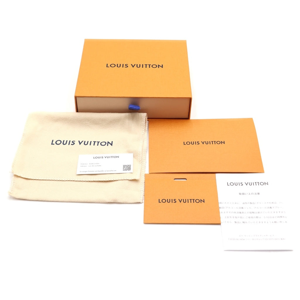 LOUIS VUITTON(ルイヴィトン) モノグラムエクリプス ポルトフォイユミュルティプル コンパクトウォレット 二つ折り財布 ブラック PVC M61695 レディース
