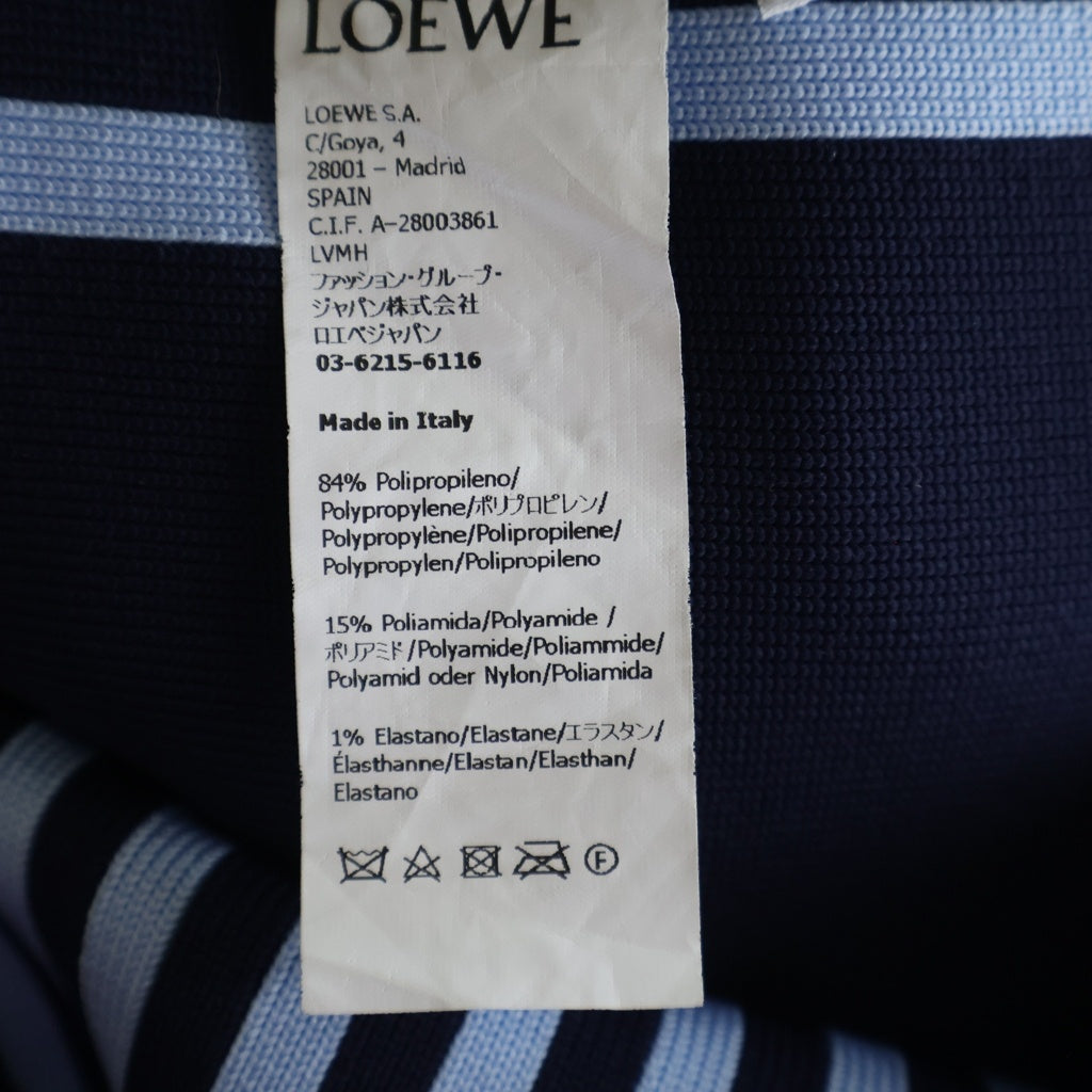 LOEWE(ロエベ) 23SS ピクセルプルオーバーパーカー フーディー ブルー/ブラック レディース