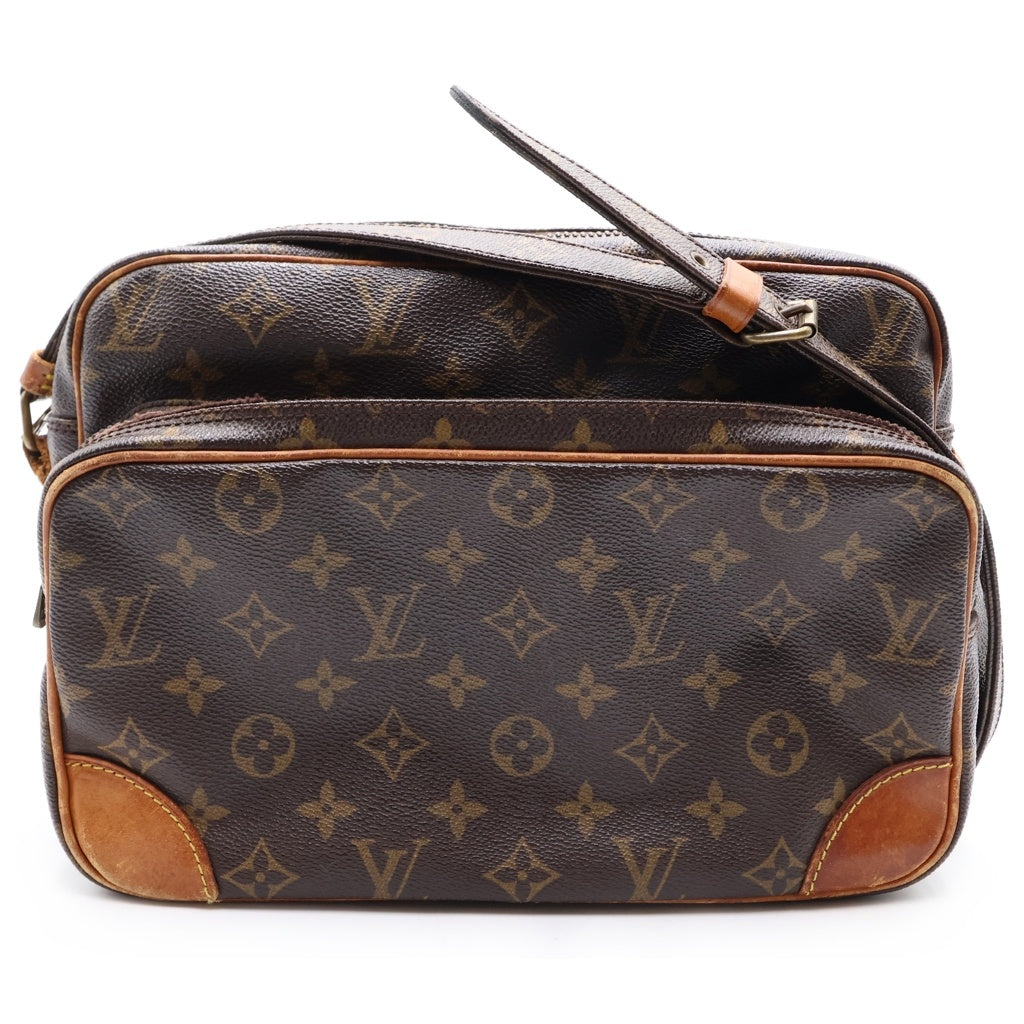 LOUIS VUITTON(ルイヴィトン) モノグラム ナイル PVC レザー ショルダーバッグ ブラウン M45244 レディース