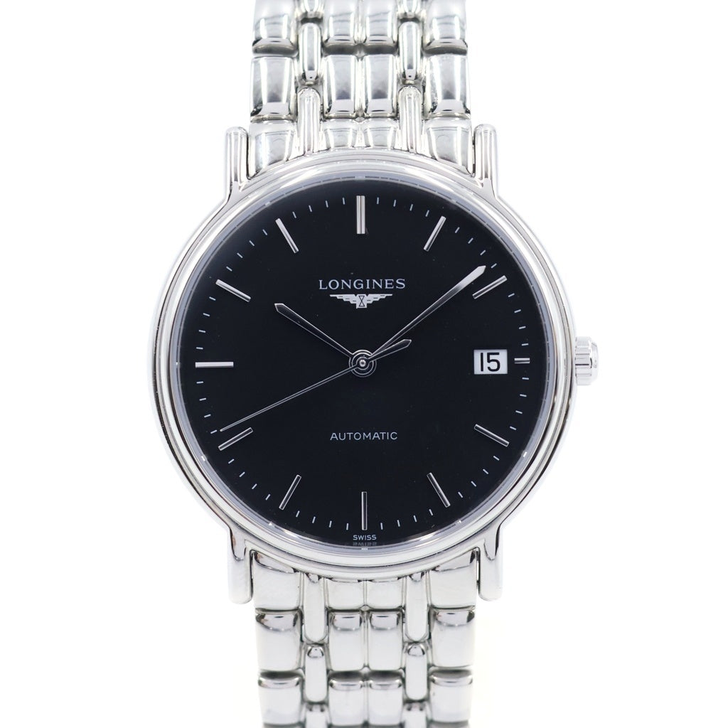LONGINES(ロンジン) グランドクラシック プレザンス 黒文字盤 SS/AT ステンレス 自動巻き 腕時計 L48214526