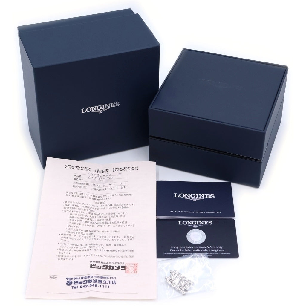 LONGINES(ロンジン) グランドクラシック プレザンス 黒文字盤 SS/AT ステンレス 自動巻き 腕時計 L48214526