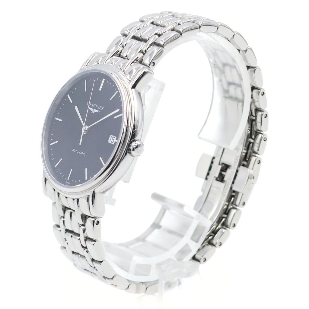 LONGINES(ロンジン) グランドクラシック プレザンス 黒文字盤 SS/AT ステンレス 自動巻き 腕時計 L48214526