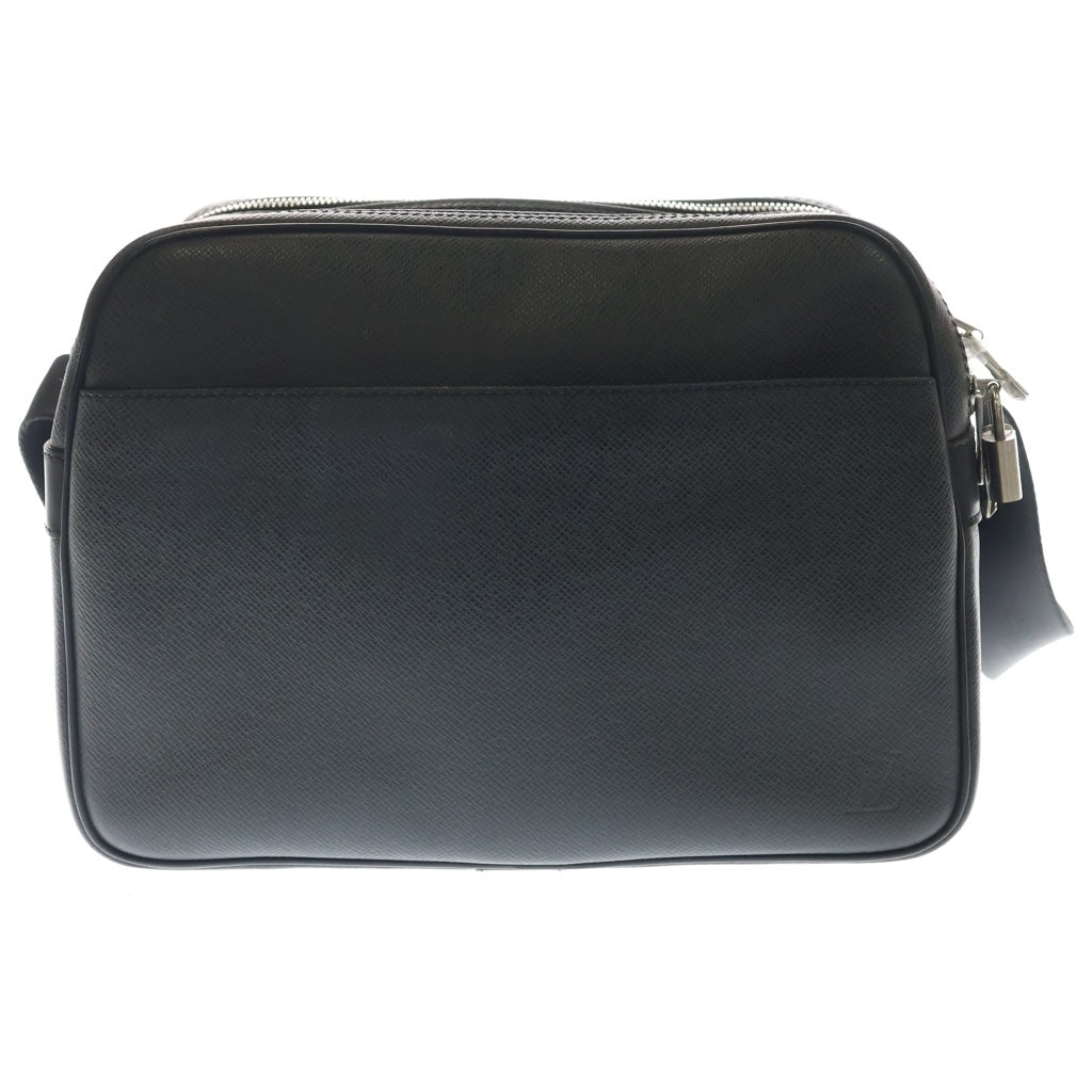 LOUIS VUITTON(ルイヴィトン) リポーターPM タイガ ショルダーバッグ ブラック レザー M30152 シルバー金具 レディース