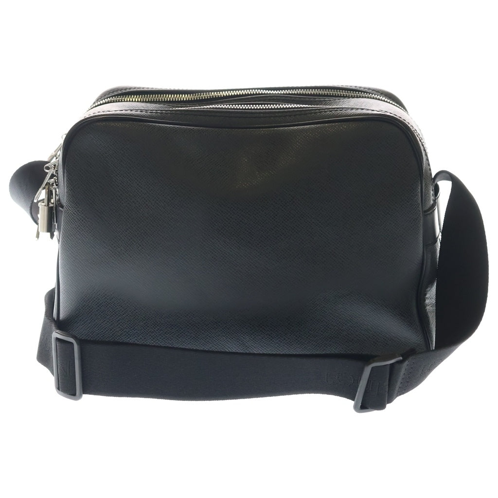 LOUIS VUITTON(ルイヴィトン) リポーターPM タイガ ショルダーバッグ ブラック レザー M30152 シルバー金具 レディース