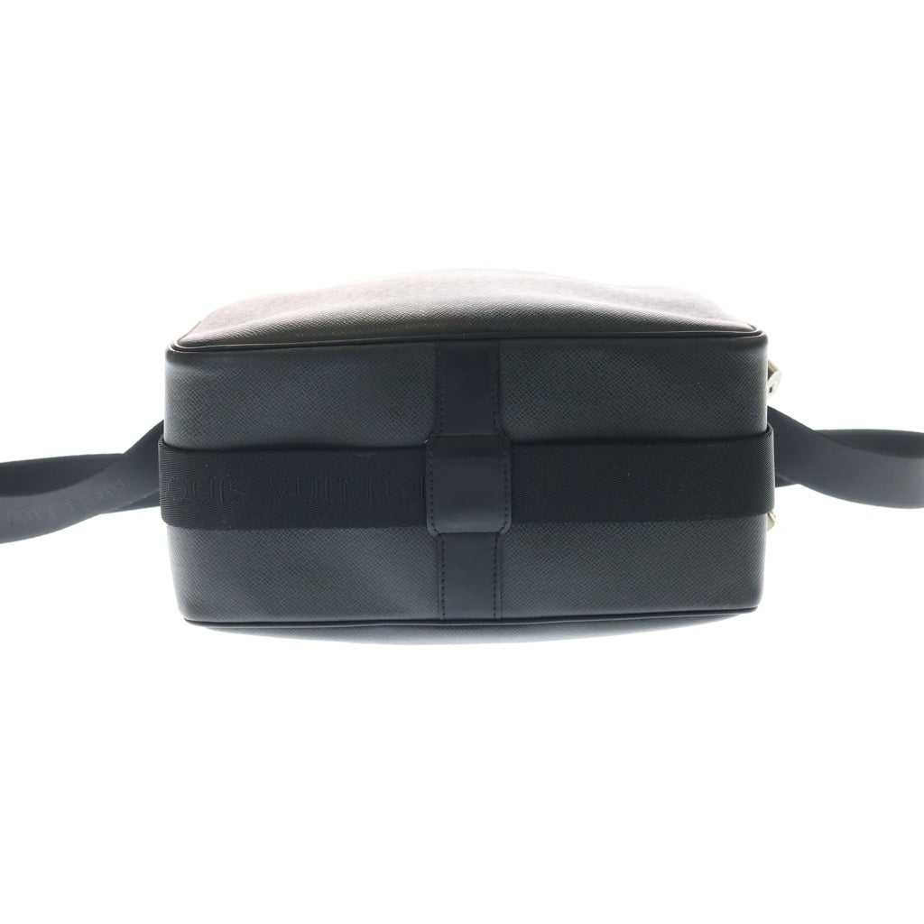 LOUIS VUITTON(ルイヴィトン) リポーターPM タイガ ショルダーバッグ ブラック レザー M30152 シルバー金具 レディース