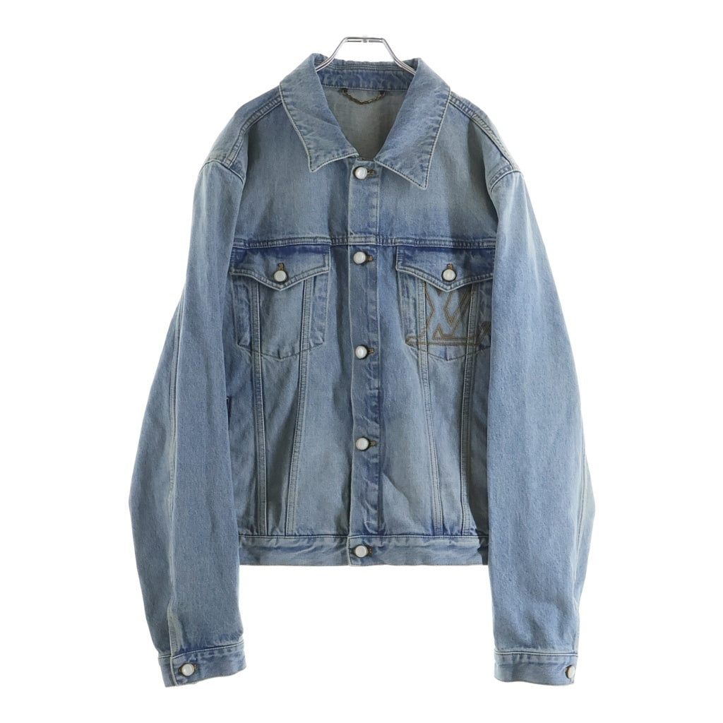 LOUIS VUITTON(ルイヴィトン) 25SS ウォッシュ加工 パールボタンデニムジャケット インディゴ RM251MQ PCP HSA45W