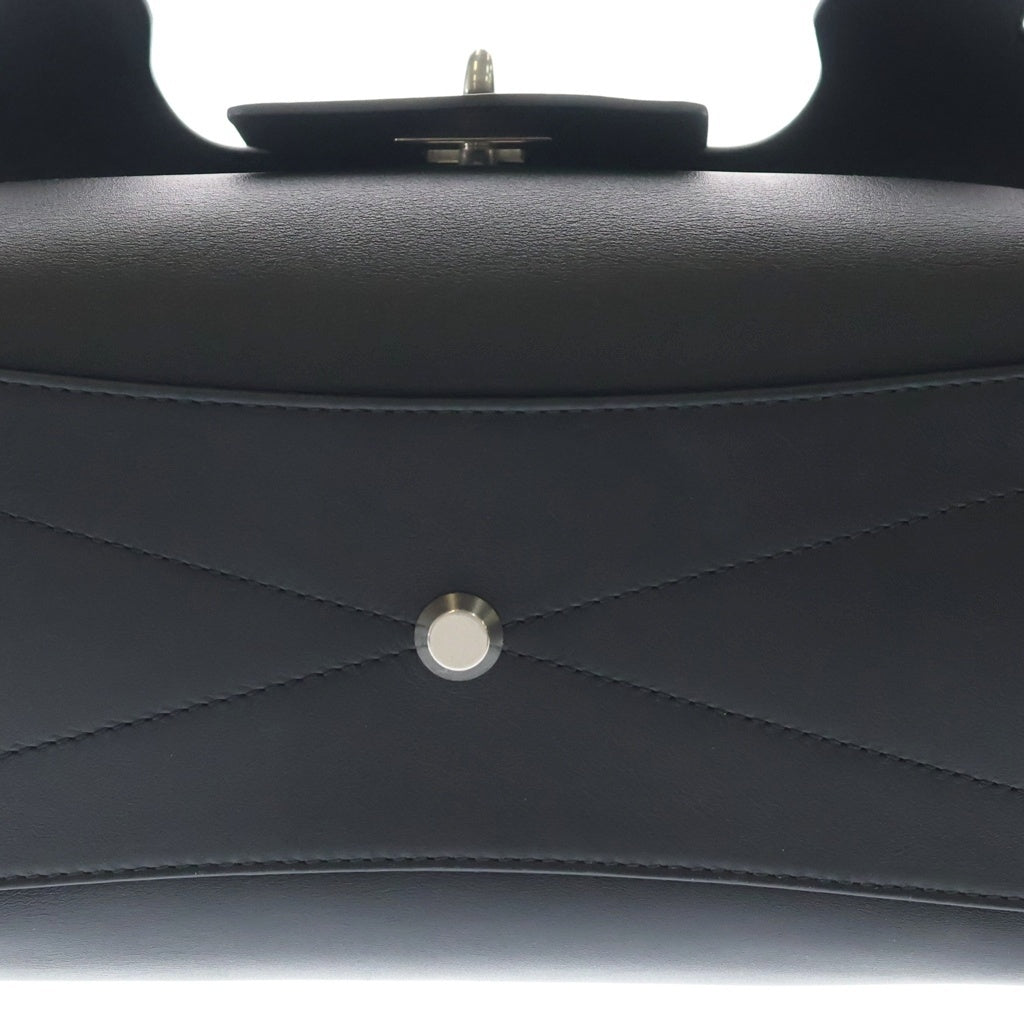 BALENCIAGA(バレンシアガ) ベルエアー キャリーオール ハンドバッグ ブラック カーフスキン 805481 シルバー金具 レディース
