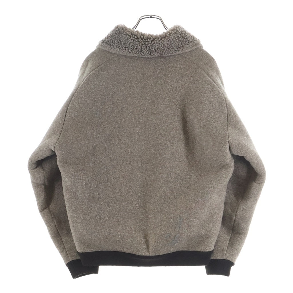 miumiu(ミュウミュウ) 25AW Fleece Zip Up Blouson Jacket フリースジップアップブルゾン ジャケット コットン ブラウン系 ML1369 レディース