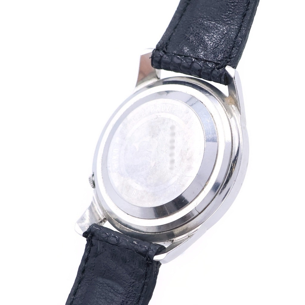 SEIKO(セイコー) ウィークデーター シルバー文字盤 SS×革/AT 腕時計 ヴィンテージ J13080