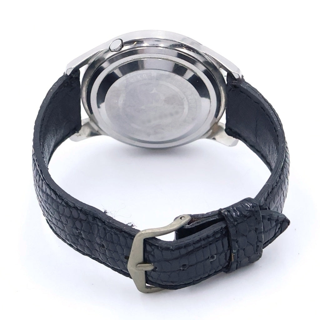 SEIKO(セイコー) ウィークデーター シルバー文字盤 SS×革/AT 腕時計 ヴィンテージ J13080