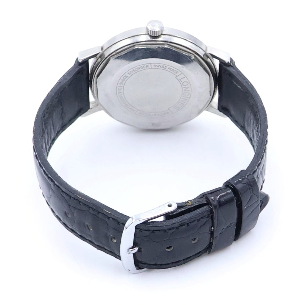 LONGINES(ロンジン) ヴィンテージ オートマチック シルバー文字盤 SS×革/自動巻き ヴィンテージ 腕時計 レディース