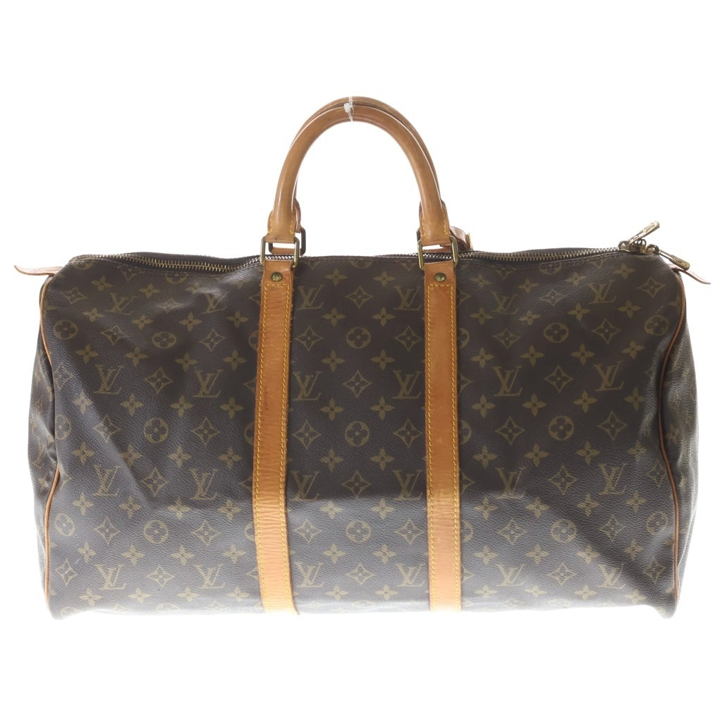LOUIS VUITTON(ルイヴィトン) モノグラム キーポル50 PVC レザー ボストンバッグ ハンドバッグ ブラウン M41426 レディース